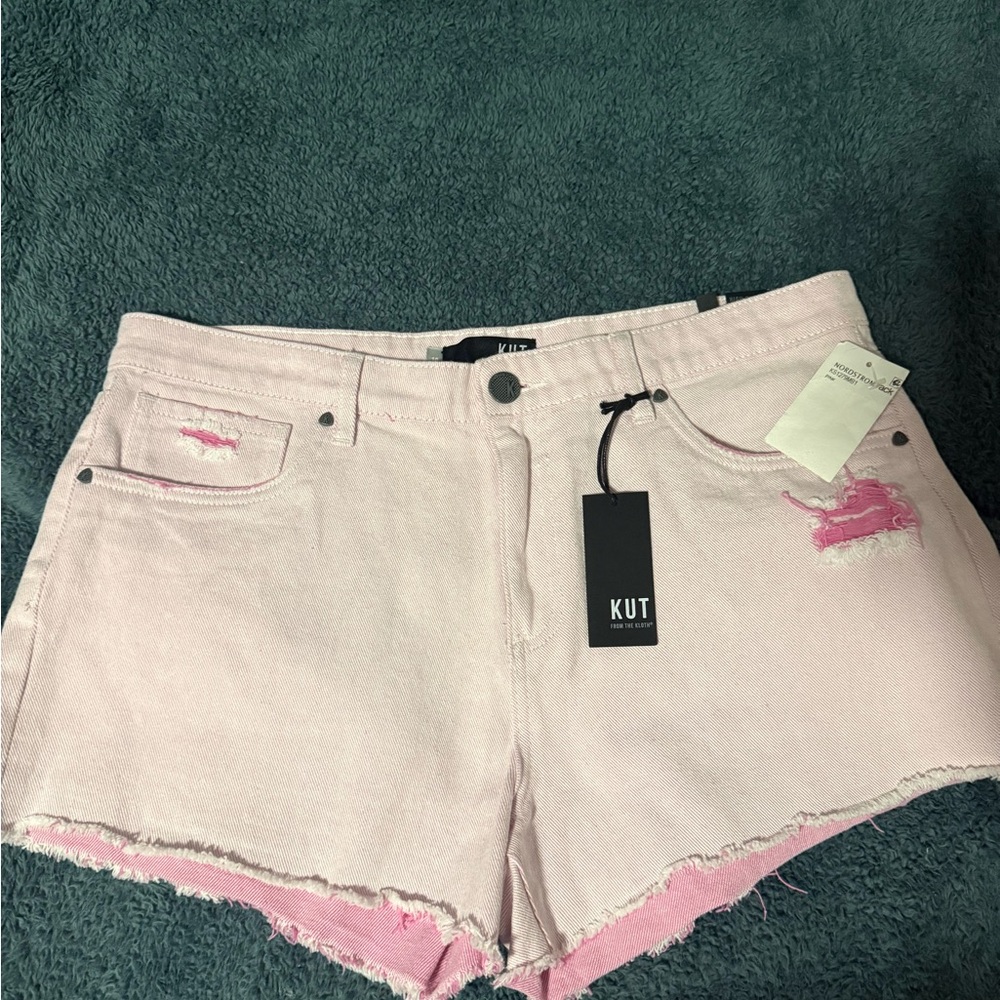 Kut from the Kloth Light Pink Jean Shorts